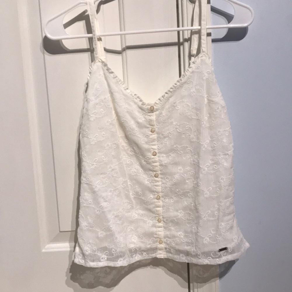Hollister button down tank top